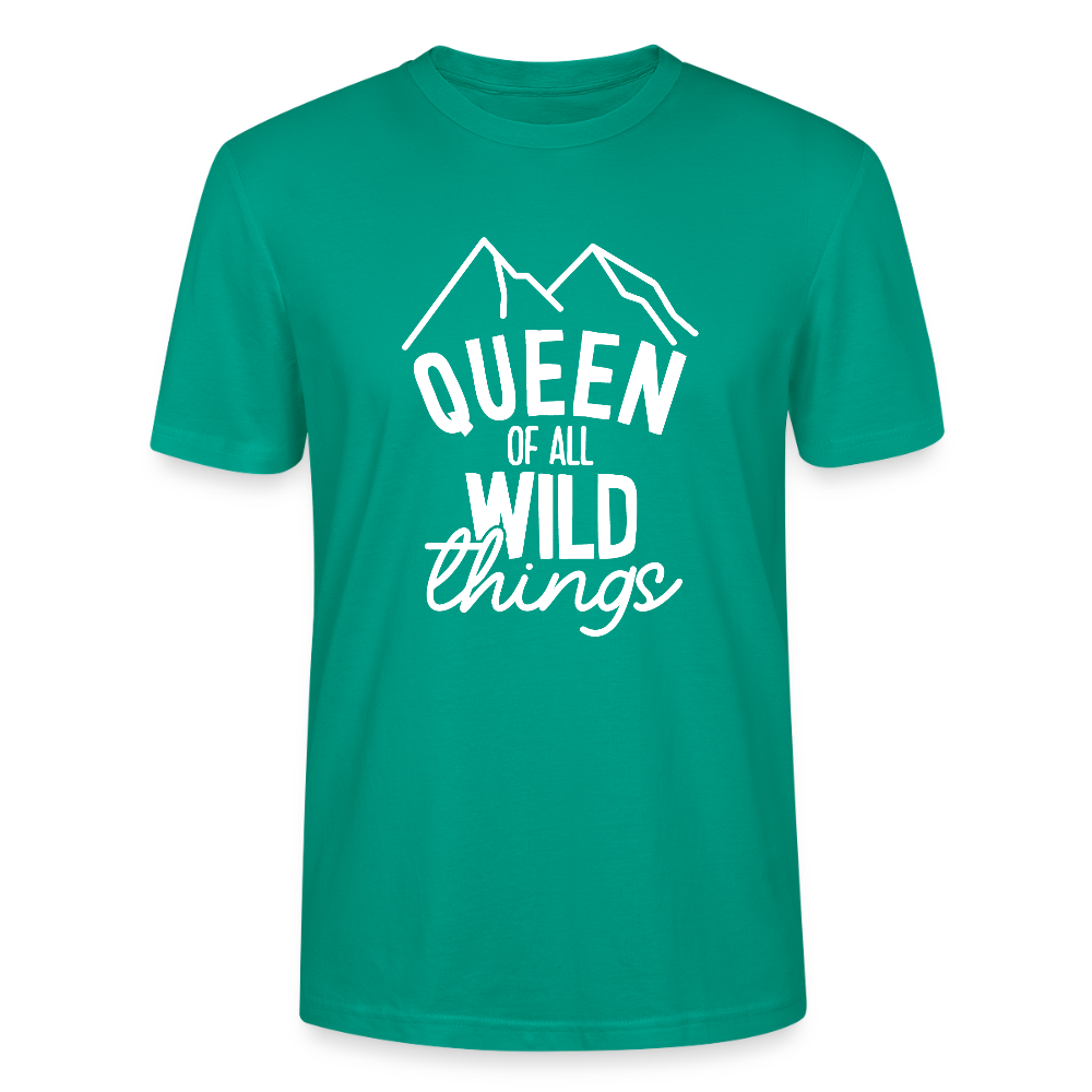 Queen of all wild things - Bio Unisex T-Shirt - Blaugrün