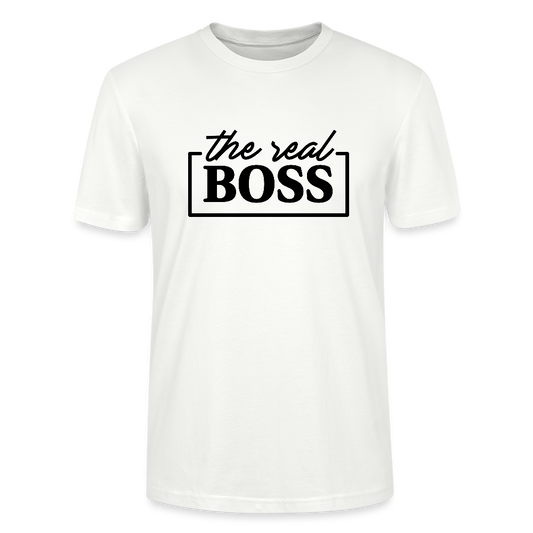 the real Boss - Bio Unisex T-Shirt - Weiß