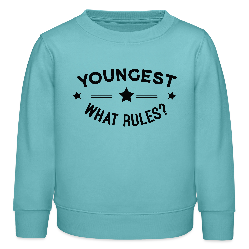 Youngest - Bio Kinder Sweatshirt - Pastelltürkis