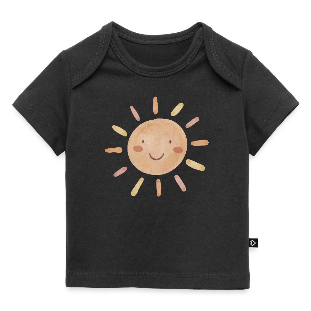 Sonne - Baby Bio-T-Shirt - Schwarz