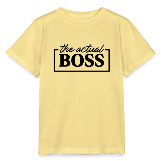 The actual Boss - Bio Kinder T-Shirt - Gelb Viva 