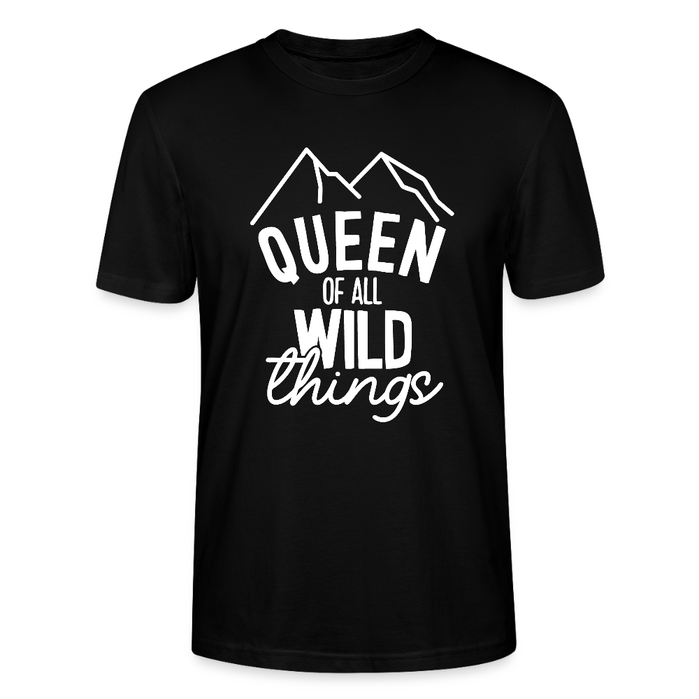 Queen of all wild things - Bio Unisex T-Shirt - Schwarz