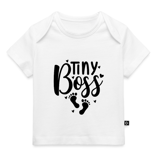 tiny Boss - Baby Bio-T-Shirt - Weiß