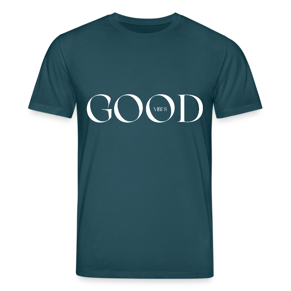 Good Vibes - Bio Unisex T-Shirt - Dunkles Petrol