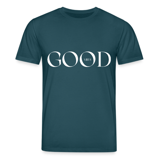 Good Vibes - Bio Unisex T-Shirt - Dunkles Petrol