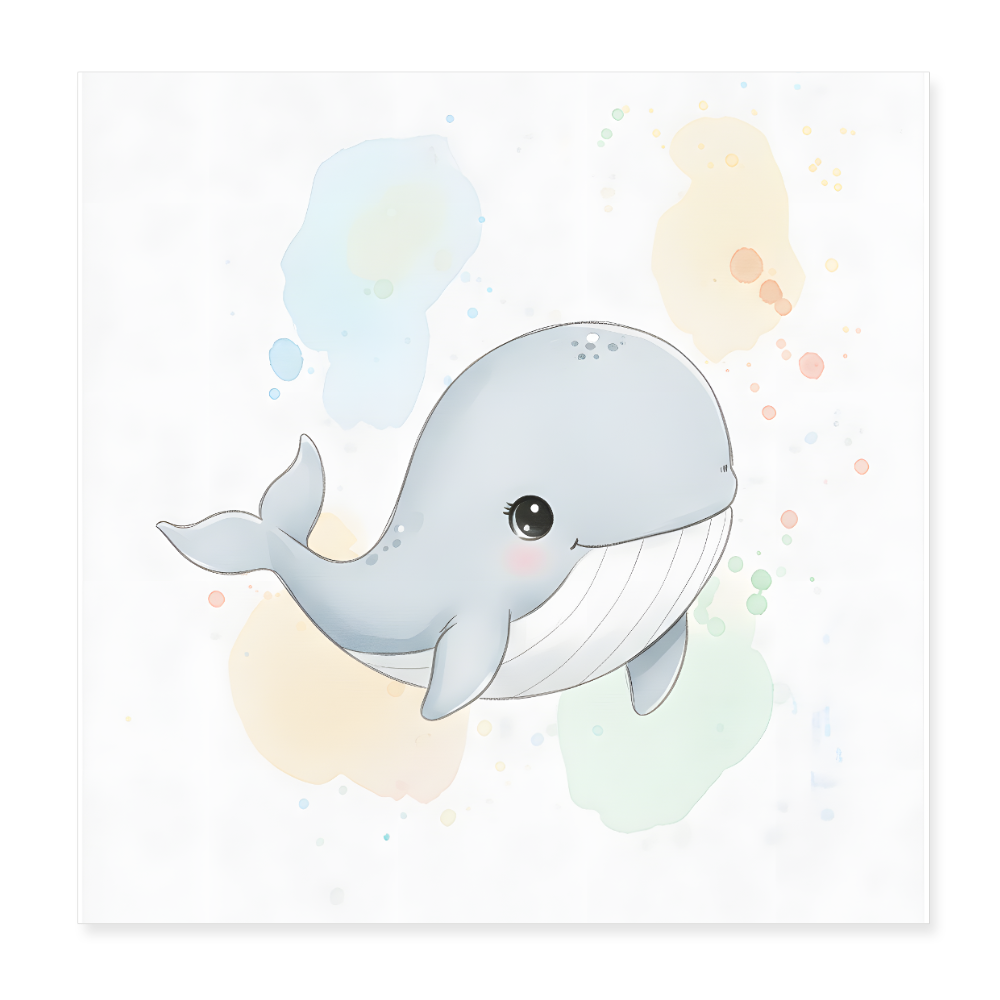 Wal Poster 20x20 cm - Weiß