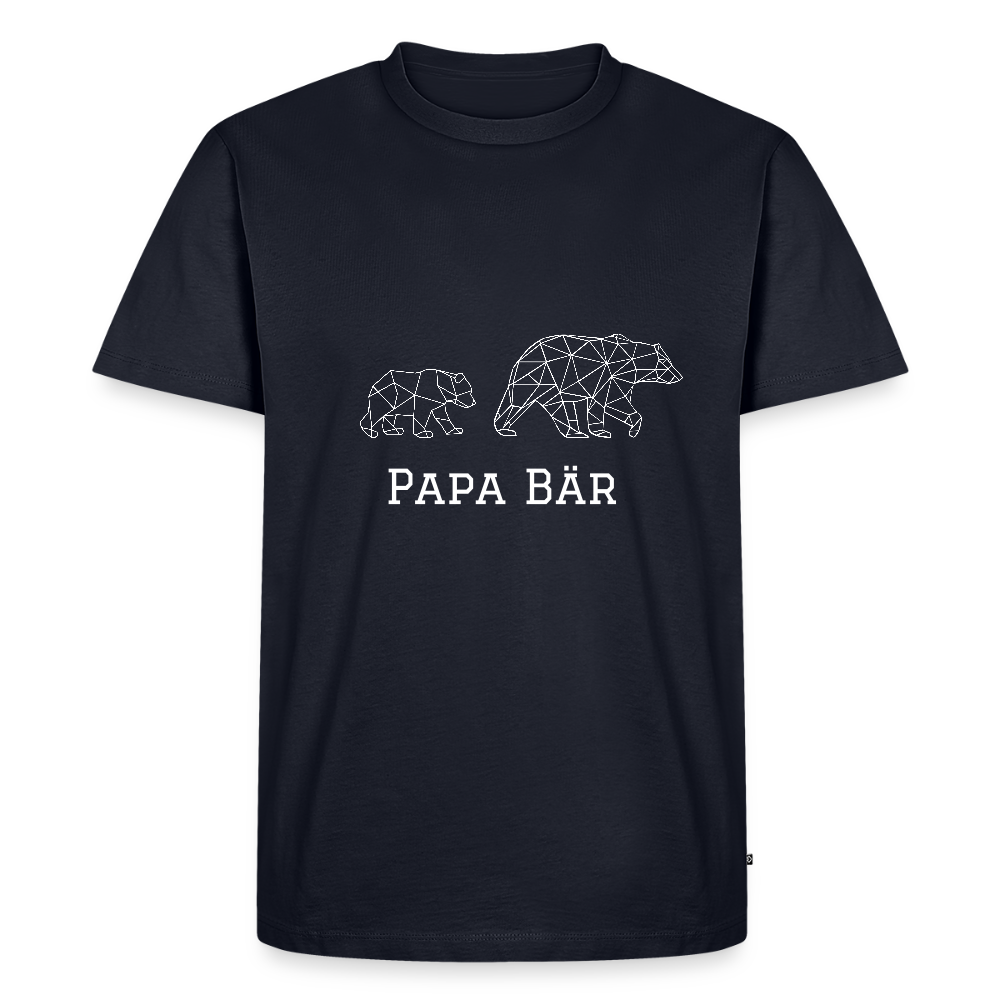 Papa Bär Unisex Bio T-Shirt - Navy