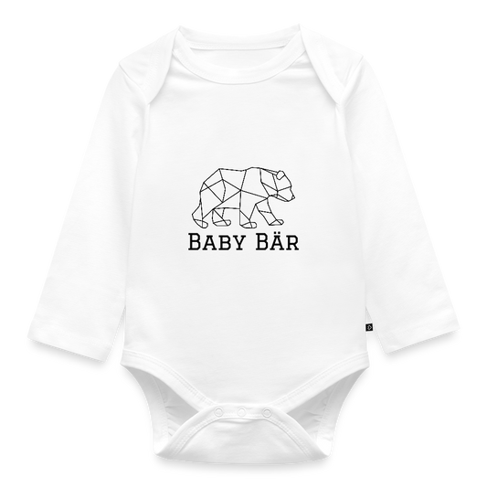 Baby Bär - Bio Langarm Body - Weiß
