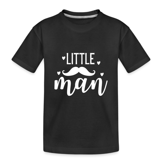 Little Man Kinder Bio T-Shirt - Schwarz