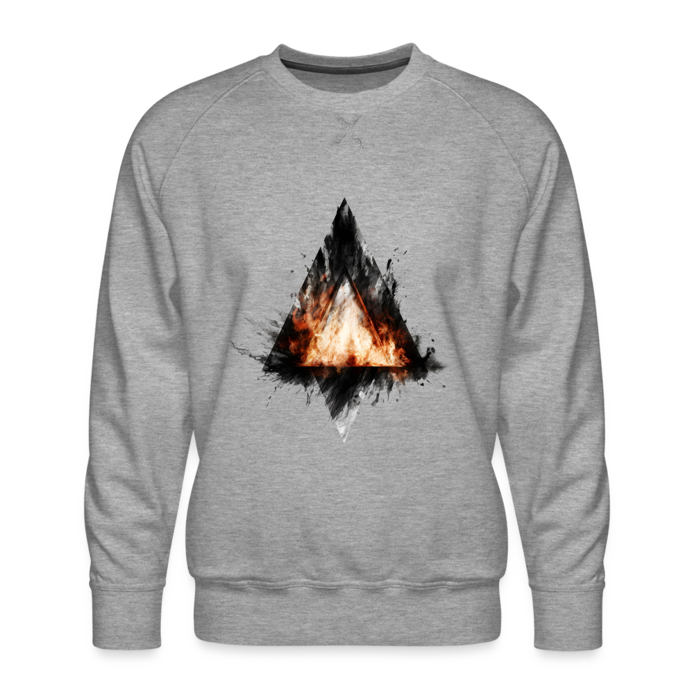 Triangle Fire Männer Pullover - Grau meliert