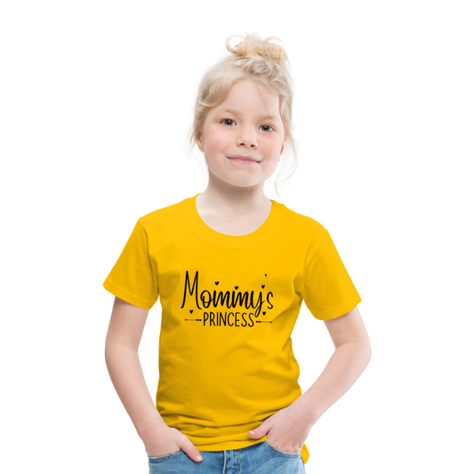 Mommys Princess Kinder T-Shirt - Sonnengelb