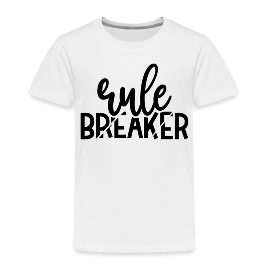 Rule Breaker Kinder T-Shirt - weiß