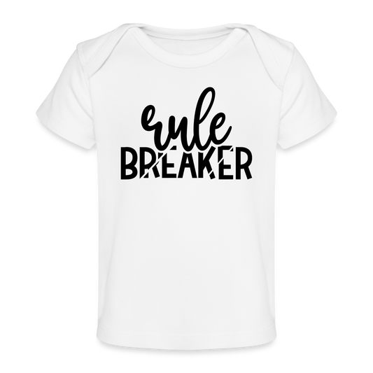 Rule Breaker Baby Bio-T-Shirt - weiß