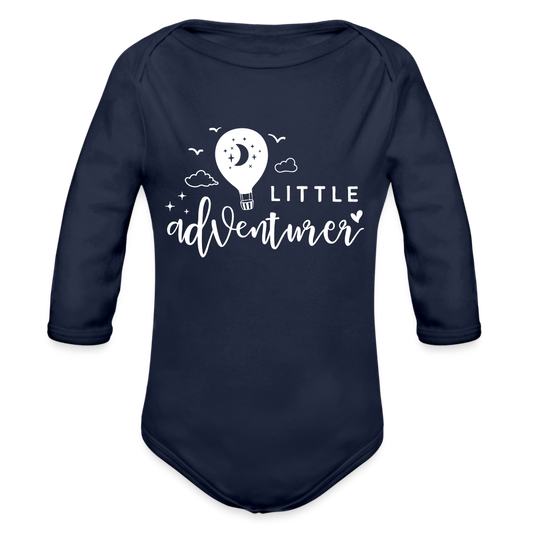 little adventurer Baby Bio-Langarm-Body - Dunkelnavy