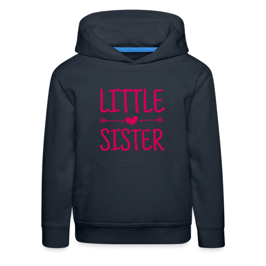 Little Sister Kinder Premium Hoodie - Navy