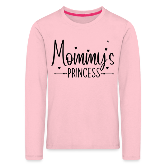 Mommys Princess Kinder Premium Langarmshirt - Hellrosa