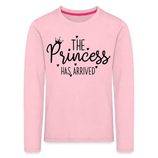 The Princess has arrived Kinder Premium Langarmshirt - Hellrosa