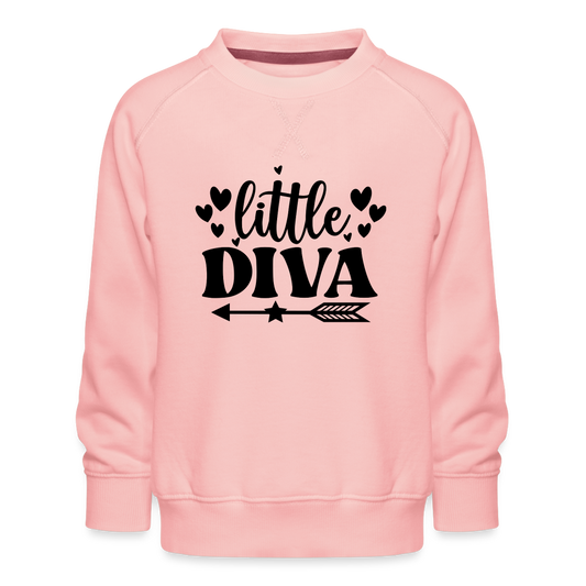 little Diva Kinder Premium Pullover - Kristallrosa