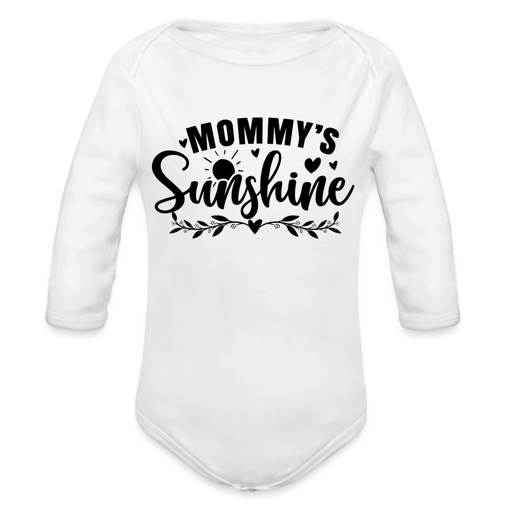 Mommy's Sunshine - Baby Bio-Langarm-Body - weiß