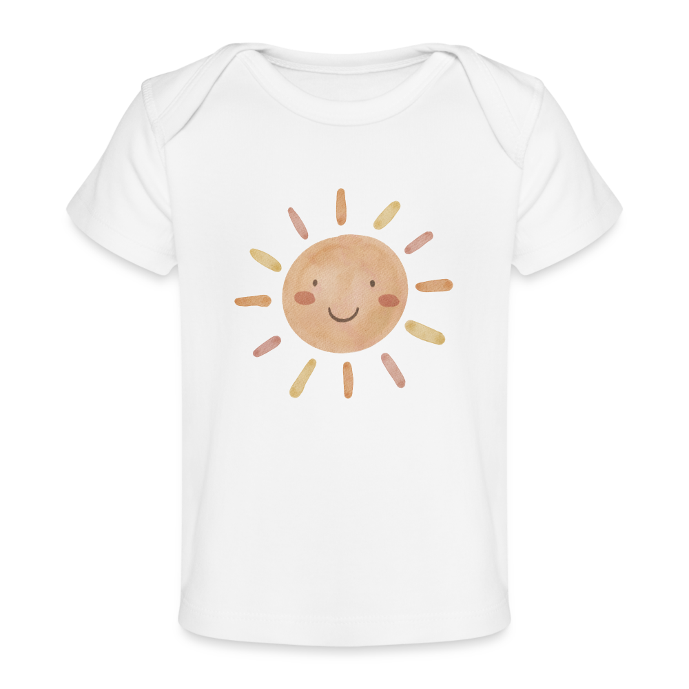 Sonne - Baby Bio-T-Shirt - weiß