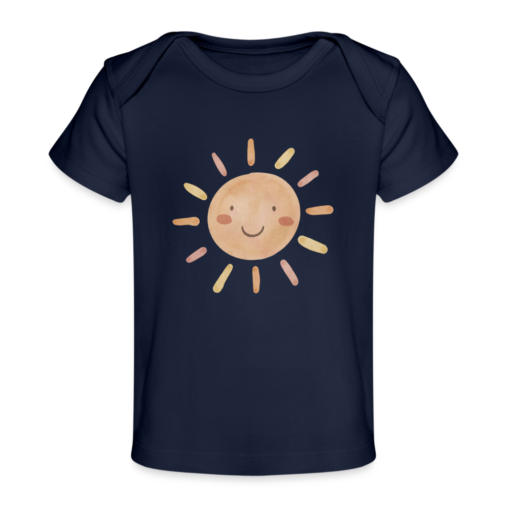 Sonne - Baby Bio-T-Shirt - Dunkelnavy