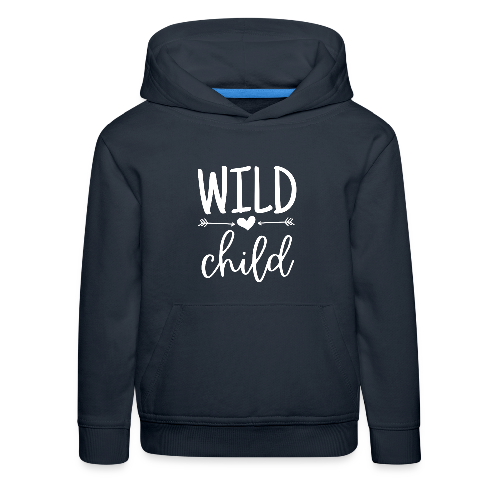 Wild child - Kinder Premium Hoodie - Navy