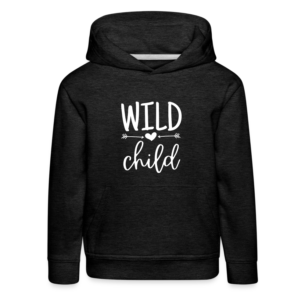 Wild child - Kinder Premium Hoodie - Anthrazit