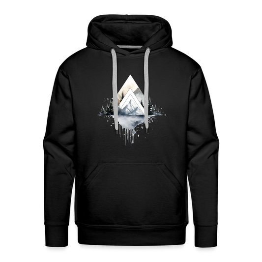 Triangle Snow - Männer Premium Hoodie - Schwarz