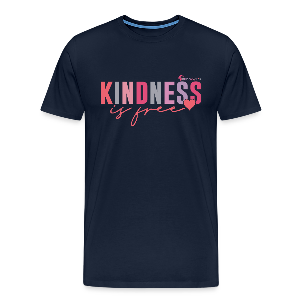 Kindness is free Unisex Premium T-Shirt - Navy