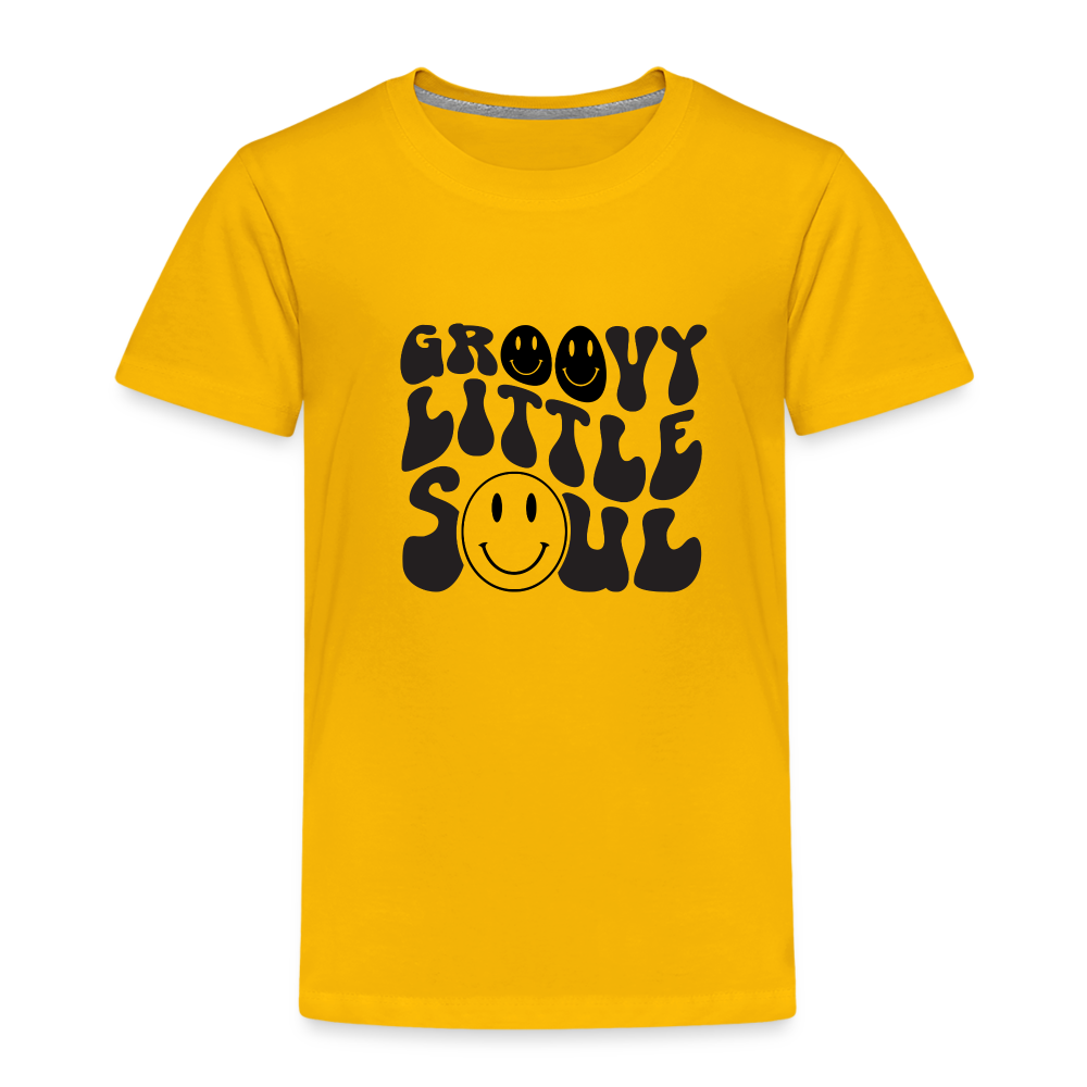 Groovy Kinder Premium T-Shirt - Sonnengelb