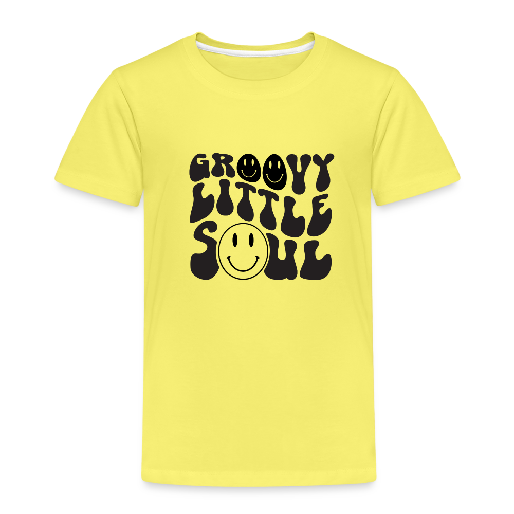 Groovy Kinder Premium T-Shirt - Gelb