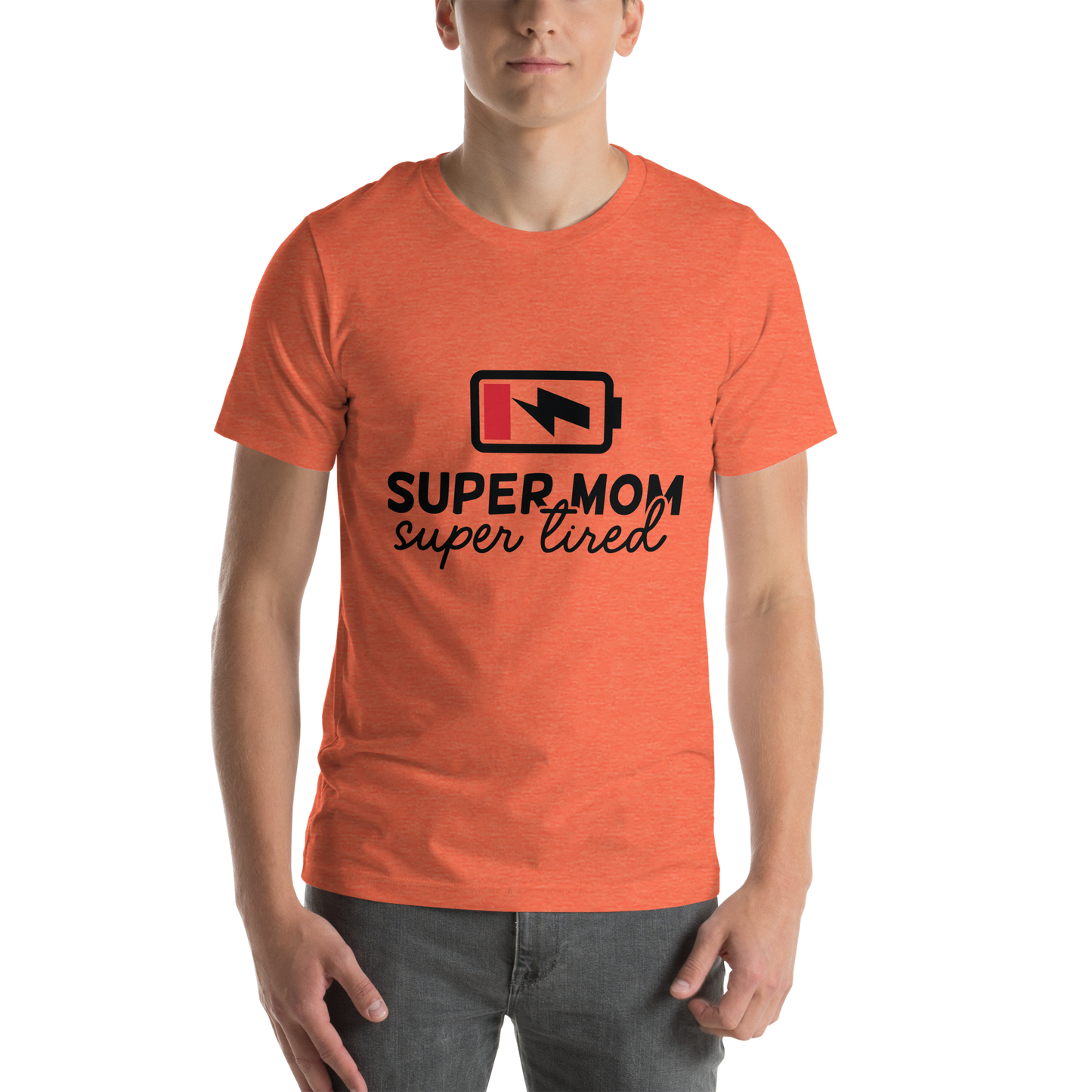 Batterie Super Mom Unisex-T-Shirt