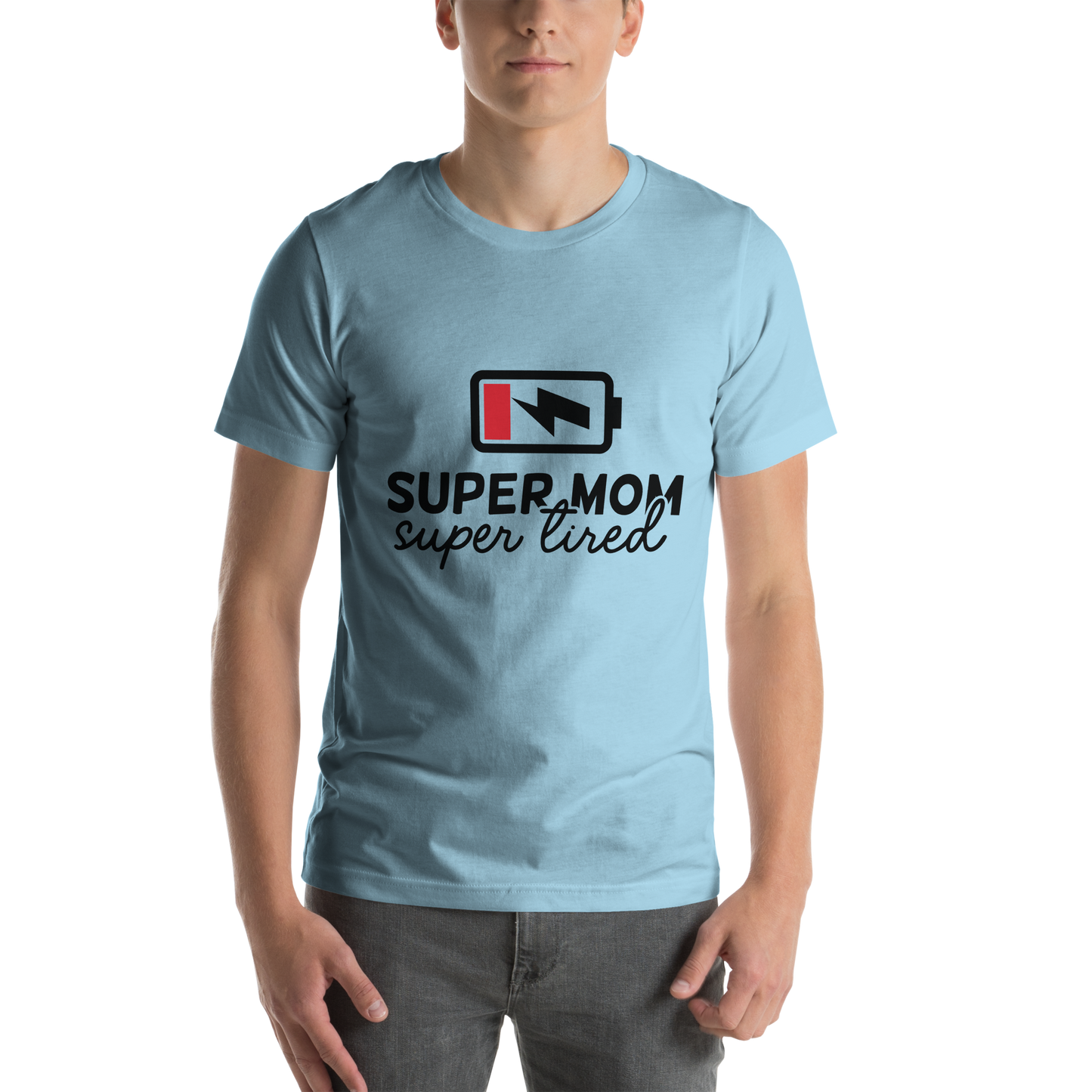 Batterie Super Mom Unisex-T-Shirt